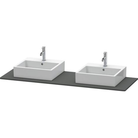 Console Duravit XSquare 063H, 1600x 550 mm, 2 découpes, (1/3)