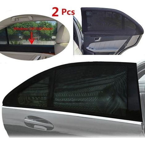 Pare Soleil Voiture - WildAuto - Lot de 2 - Protection Solaire - 90x50 cm - Couleur Noir (1/4)