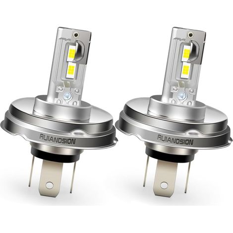 2 PCS P45T LED Ampoule phare moteur R2 Lumière de jour en marche 4000 Lumens Super Bright DC 12 V -18 V pour phares moto Scooter Phare avant, Feu de jour en marche (1/5)