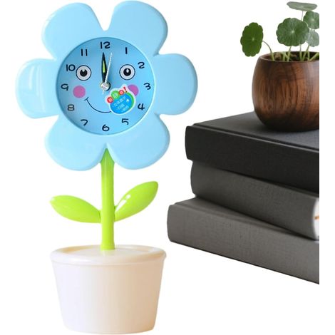 Réveils Horloge Décorative Silencieuse En Pot De Fleurs (1/5)