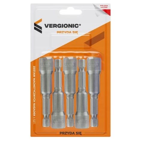 Jeu de 5 douilles magnétiques pour tournevis de 10 mm (1/5)