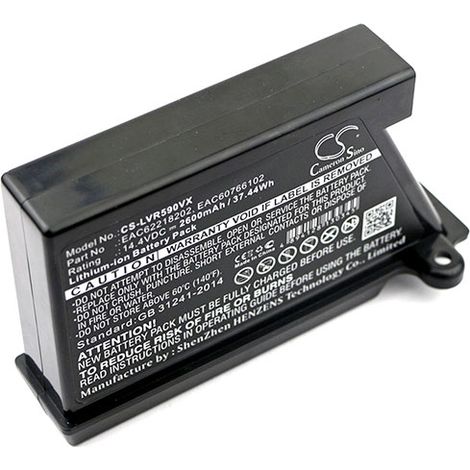 NX - Batterie aspirateur compatible LG 14.4V 2.6Ah - B056R028-9010EAC60766101E (1/3)