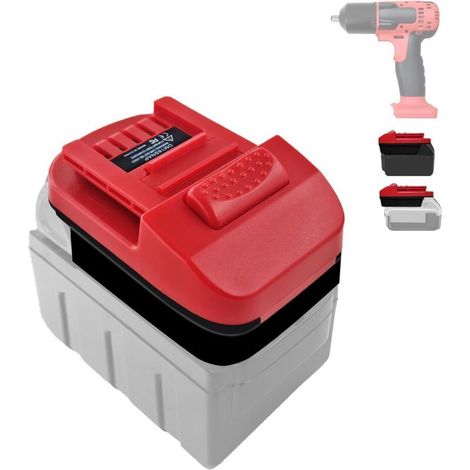 Adaptador Snap-on de 18 V, compatible con baterías de litio DeWalt de 20 V y 60 V, y baterías Milwaukee M18 a CTB8185, CTB7185 y CTB8187, compatible con herramientas eléctricas de 18 V. (1/5)