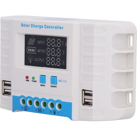 Solar-Laderegler-Panel PWM 10A Haushaltsgehäuse aus ABS mit LCD-Anzeige MG2430Z 12V/24V (1/5)