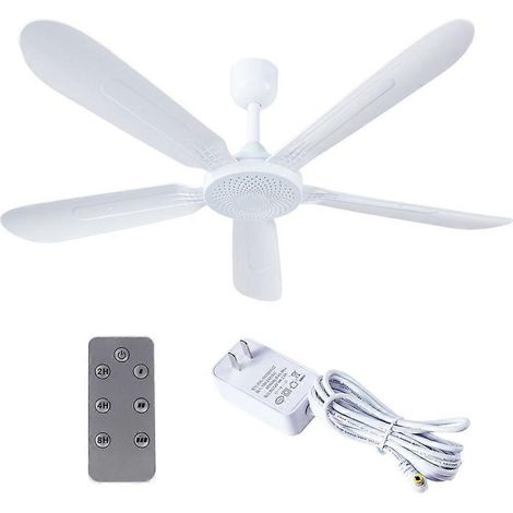 Ventilateur de plafond électrique suspendu 700 mm 24 W avec télécommande, faible bruit et minuterie