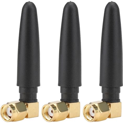 3 Pièces Antenne WIFI Double Bande 2.4/5GHz 3dBi 5CM avec Connecteur SMA Femelle Interne (1/5)