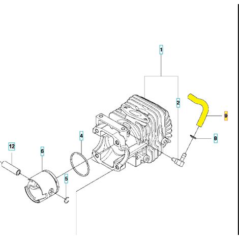 Tube de scie Husqvarna 425T Jonsered CS2125T