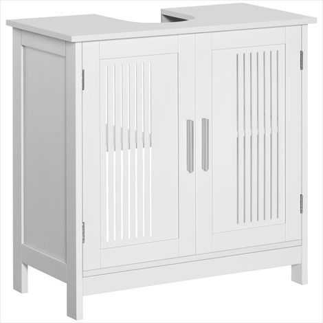 Meuble de salle de bain Meuble sous lavabo 60 cm 2 portes MDF (1/5)