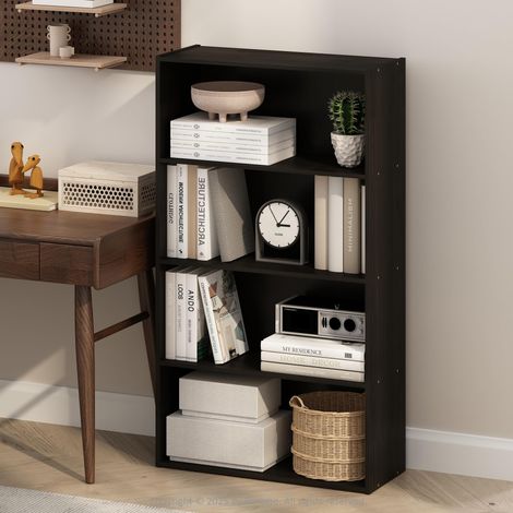Simple étagère Ouverte, bibliothèques, 4 Niveaux, Espresso, Expresso (1/5)