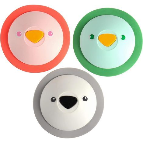 Tapón de silicona antiolor para desagüe de fregadero de cocina, ducha, bañera, lavabo, lavadero, cocina y baño (paquete de 3) (1/5)