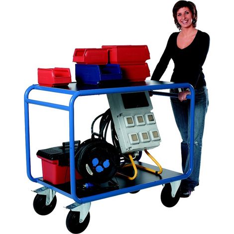 PROVOST - Chariot préparateur de commandes Promax à 2 niveaux en acier (1/2)