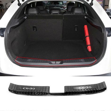Protections de pare-chocs arrière intérieur pour Mazda CX-30, accessoires de voiture, plaques de garniture de seuil de porte de coffre 2024( ) (1/5)