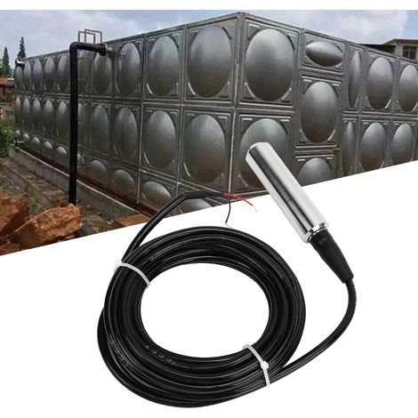 Capteur de niveau submersible en acier inoxydable 304, sonde de niveau pour liquide (huile/eau), transmetteur de niveau, sortie de signal 24 V CC 4-20 mA, câble de 6 mètres, plage de mesure de 0 à 3 m