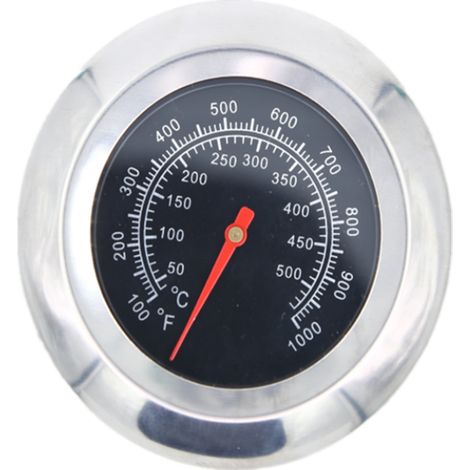 Questo termometro analogico per barbecue è ideale per le grigliate. Misura la temperatura con precisione, risponde rapidamente, è realizzato in acciaio inossidabile ed è facile da montare. (1/5)