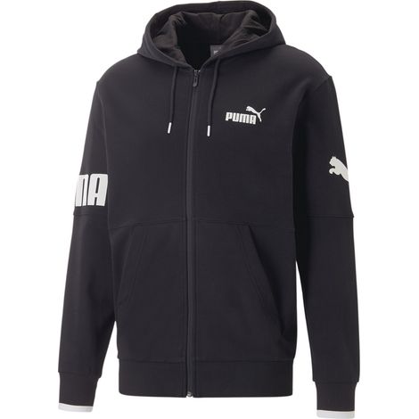 Herren-Hoodie Puma POWER COLORBLOCK FZ TR schwarz 67332701 r M