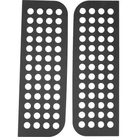 Poignée de porte en plastique en forme de cœur, robuste, universelle, décoration pour pare-chocs arrière, anneau d'avertissement noir (1/5)