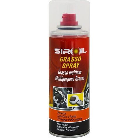 TRADE SHOP - Lubrificante Grasso Spray Multiuso Lubrifica Protegge Da Ruggine 200ml Sir-gras -