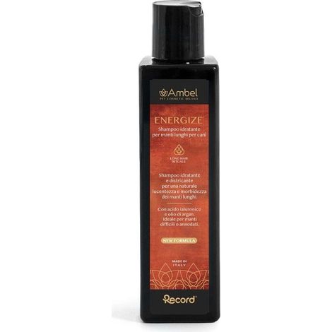 Ambel energize 200 ml: Shampoo energize idratante per cani dal manto lungo (1/5)
