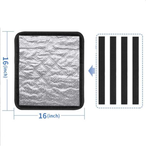 40.640.6CM Pare-Soleil Imperméable Et Isolant,Housse De Fenêtre De Toit De Camping-Car,Pliable Occultante Pare-Soleil,Couverture De Puits De Toit De Camping-Car,Protection De Intimité (1/5)