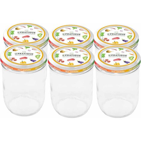 Botes esterilizables de 750 ml ø100 mm Pack de 6 - El Práctico