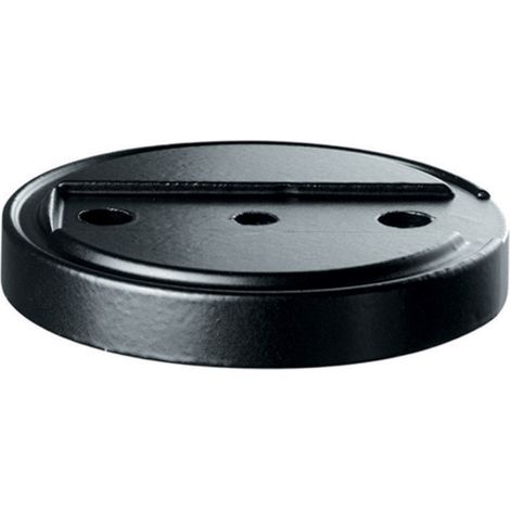 Hermat Grundplatte 3699 GP für Türstopper Ø 70 mm Silikon schwarz (1/2)