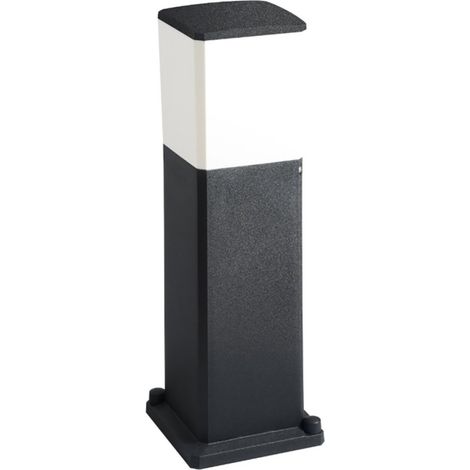 Lampioncino esterno top light como pa50 nero e27 led resina