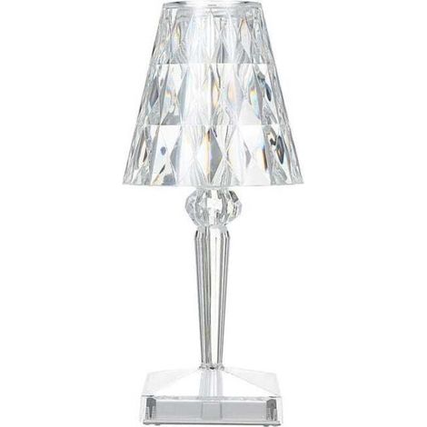 Lampe de chevet en cristal diamant rechargeable USB, réglage tactile de la température et de la luminosité – ACKERMAN (1/5)