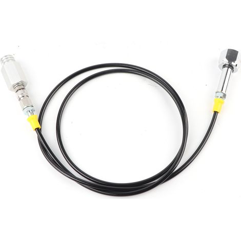 Kit Adaptateur Tuyau Externe - Filetage W21.8-14 - Pour Machine À Soude - Longueur 1,7 M - Caoutchouc Et Cuivre - Noir (1/5)