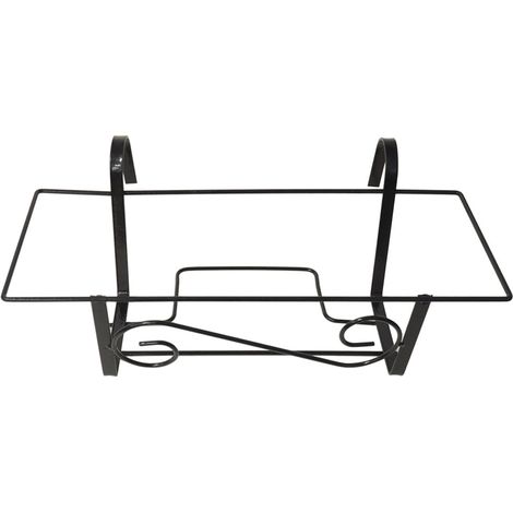 Portaflorero de hierro para balcón 400x100x100