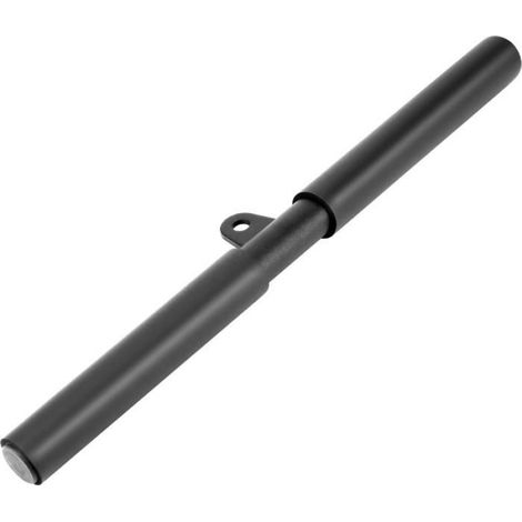 Barre de tirage musculation droite - barre triceps et biceps 40,5 cm en acier avec poignée antidérapante pour machine à câble (1/4)
