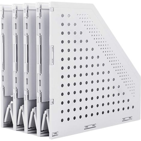 Books Foldable Documents Expandable Adjustable Holder Bookends Book Holder Bookshelf Desk(light gray) (1/5)