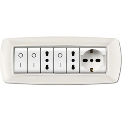 PLACCA LIFE LIVING PLAST BIANCO 7P CORNICE BIANCO