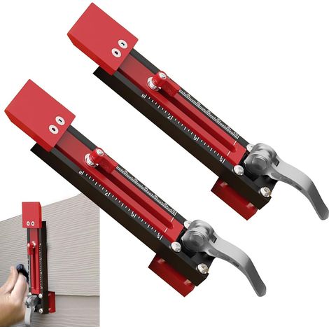 Jauge De Bardage Accessoire De Mesure D'Angle Réglable Multifonction  Kit D'Installation De Bardage Gecko En Aluminium Règle De Mesure À Recouvrement Pour Adultes, Professionnels, Débutants (1/5)