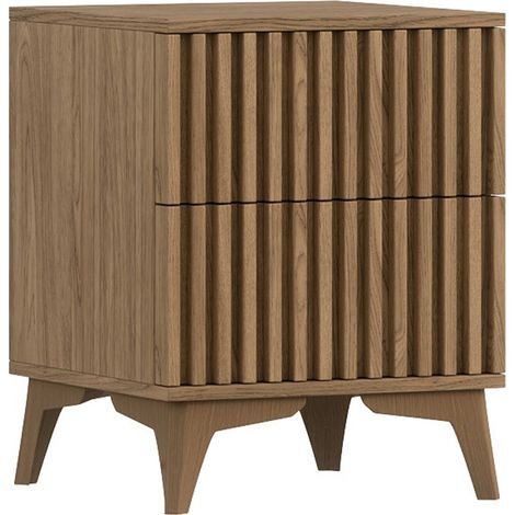 Comodino 2 cassetti Esteban marrone 72cm (1/5)