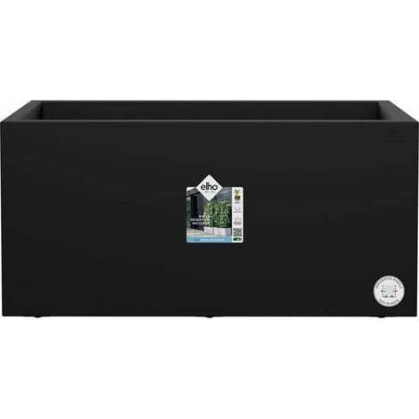 Maceta Elho Negro 59 x 30 x 29 cm Rectangular Moderno (1/4)