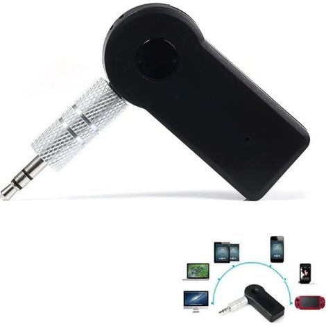 Adaptateur Bluetooth 3.5mm prise 2.4GHz kit mains-libre appel voiture récepteur audio aux universel (1/5)
