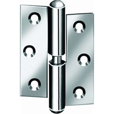 Cerniere Per Porte Inox Sinistra 50X40 Mm. - 2 Pz.