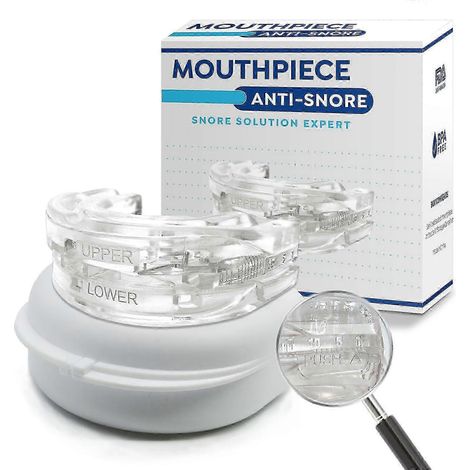 Protège-dents nocturne ajustable anti-ronflement, protecteur dentaire pour soulager le bruxisme et les ronflements, confort optimal. (1/4)