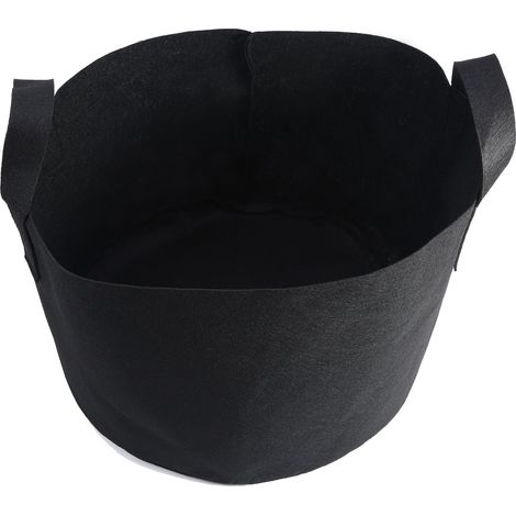 Schwarzer Pflanzsack für Gemüse und Blumen, belüfteter Pflanztopf (10 Gallonen, 28 x 40 cm) (1/4)