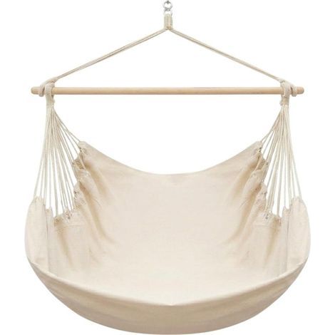 Chaise Suspendue Exterieur XXL - 130x100 Fauteuil Suspendu Balancelle de Jardin Fauteuil a Suspendre Fauteuil Relax Intérieur Siege Suspendu Exterieur Balancelle 1 Place Fauteuil Siège Suspendu (1/5)