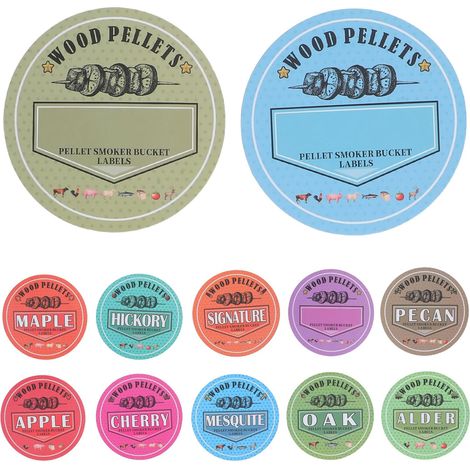 Runde Pvc Labels for Pelletbehälter 100mm Wetterfeste (1/5)