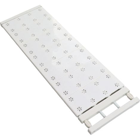 Panneau de séparation extensible pour armoire, gain de place, avec tringle intégrée, pour armoire de 73 à 125 cm (28,7 à 49,2 pouces). (1/5)