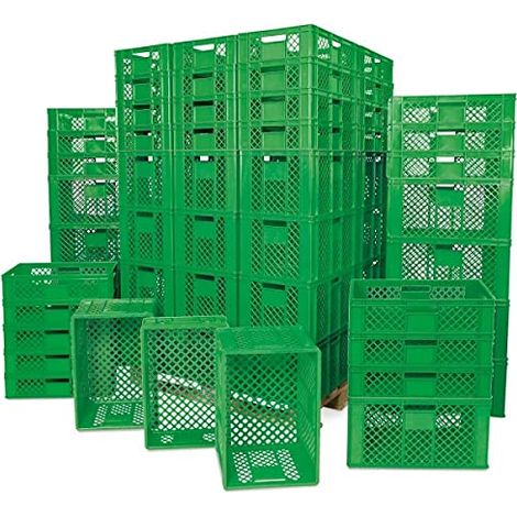 BRB Spar-Set Brotkorb/Bäckerkiste, 42x 600x400x150mm, 36x 600x400x320mm, grün