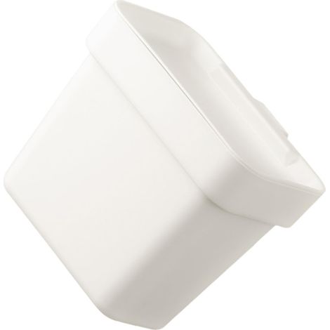 Poubelle Cuisine Suspendue Grosse Capacité avec Couvercle Blanc en Plastique Robuste pour Porte de Placard en Restaurants ou Salles de Classe (1/5)