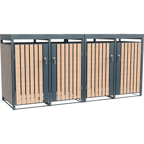 Westmann Metall Mülltonnenbox Planta  4x240 L  Box pour (1/5)