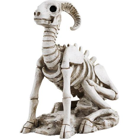 Squelette Chèvre - Décoration Halloween en Résine - Statue Squelette Réaliste pour Jardin ou Intérieur - 1 Pièce (1/5)