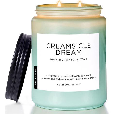 Duftkerze Creamsicle Orange Sojawachs 550g 110h Eis Am Stieltraum 550g (1/5)