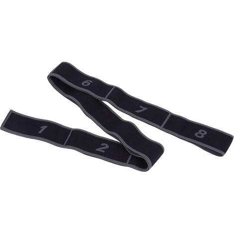 Bande de résistance pour yoga, danse latine, ceinture élastique d'étirement, sangle de traction pour exercices de fitness (grise) (1/5)
