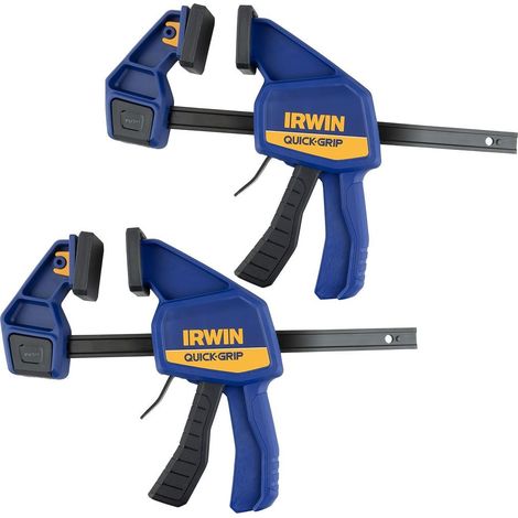 Irwin Quick-Grip T5062QCEL7 Quick-Change Medium-Duty Bar Clamp 150mm 6in Twin Pack Q/G5062QCNTP