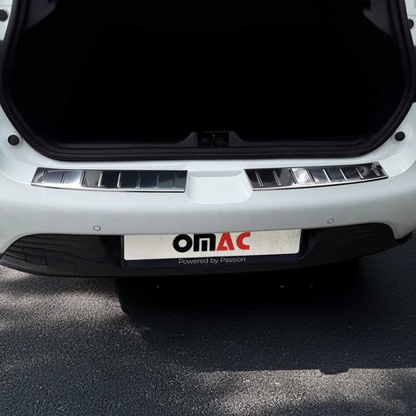 OMAC Ladekantenschutz Stoßstangenschutz für Renault Clio IV Schrägheck 2012-2019 – Edelstahl Chrom (1/5)